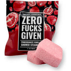 Explicit Essentials Zero F's Given shower steamer pouch front view