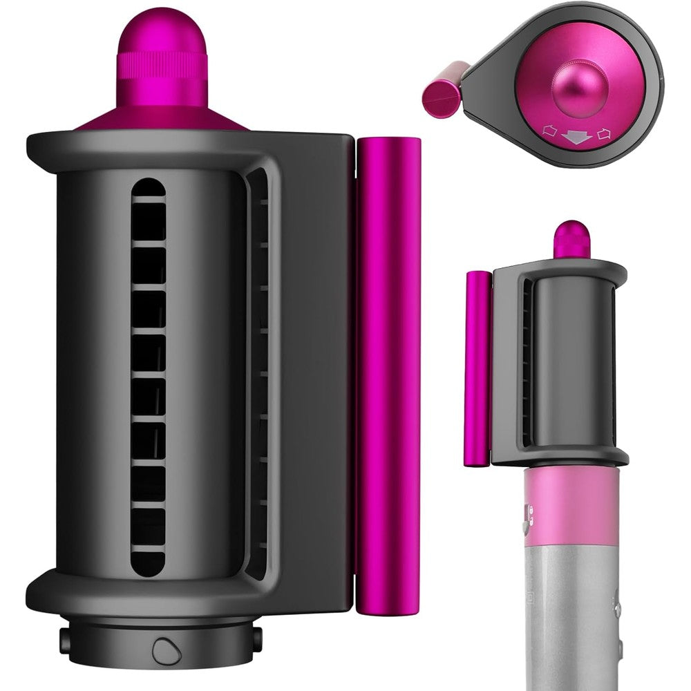 PUREGUST smoothing attachment rose front view showing the sleek aerodynamic curved nozzle surface.