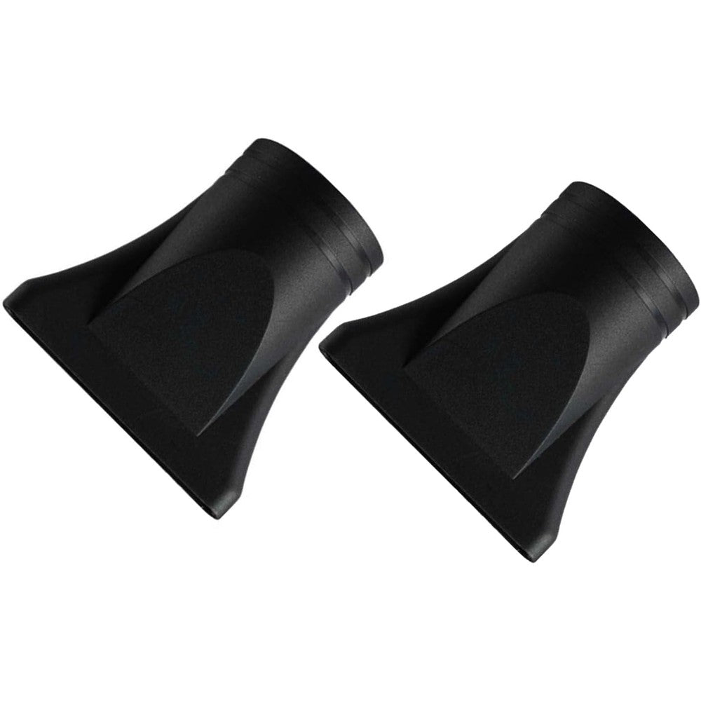 EVKILKJS black nylon hair dryer diffuser nozzle front view showing the 4.5cm narrow concentrator attachment.