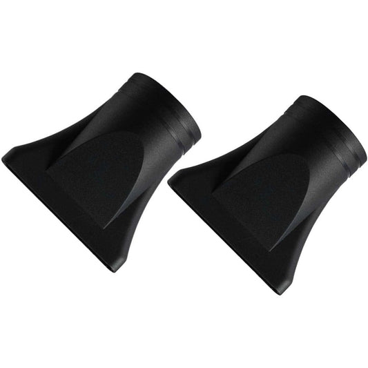 EVKILKJS black nylon hair dryer diffuser nozzle front view showing the 4.5cm narrow concentrator attachment.