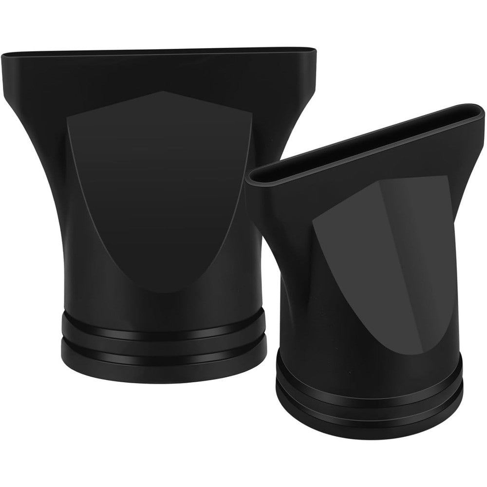 Healeved hair dryer nozzle attachment front view showing the narrow concentrator opening for salon styling