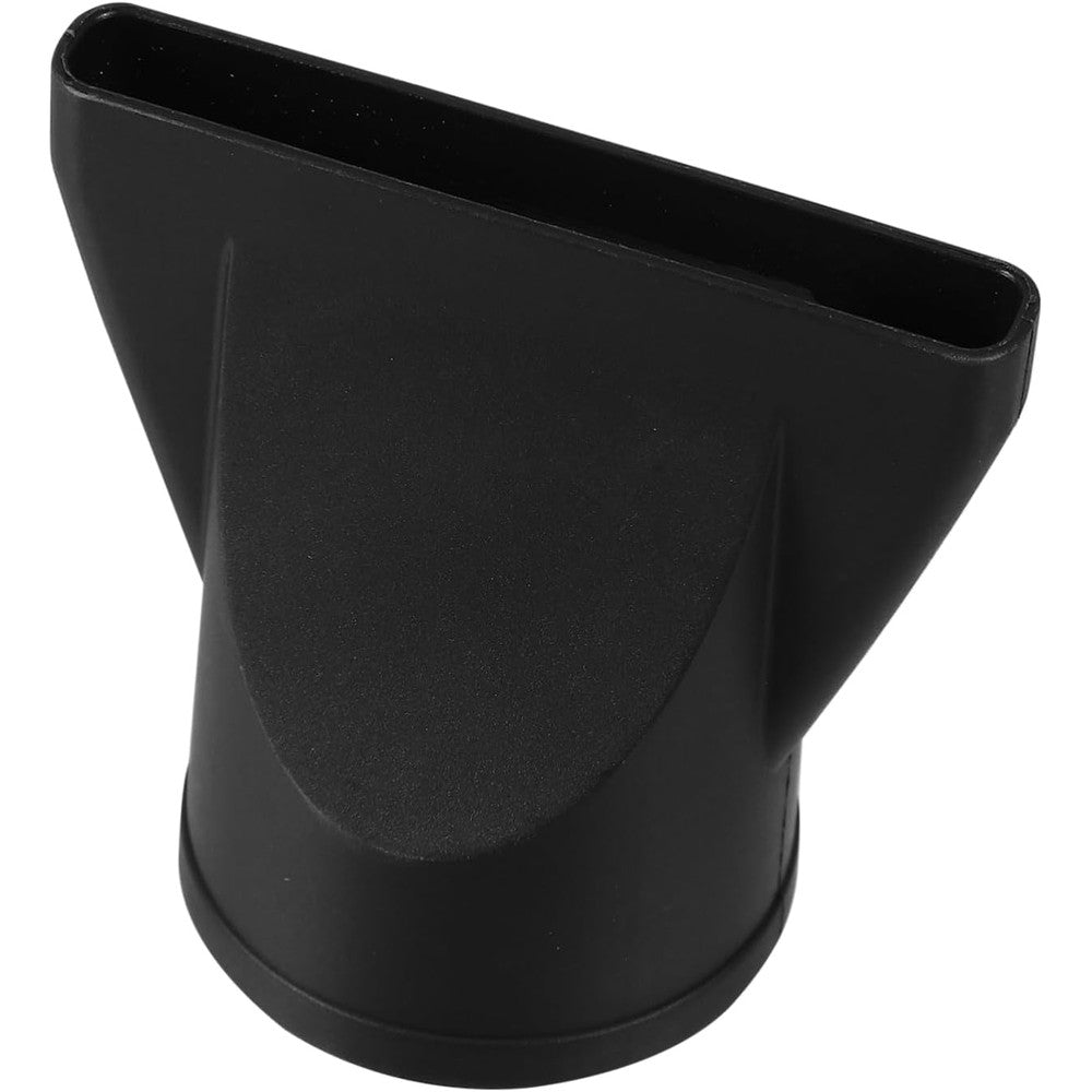 Callaron hair dryer nozzle attachment front view showcasing the narrow flat opening for professional styling.