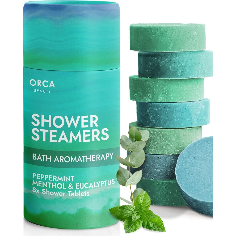 Orca Beauty shower steamers front view packaging box