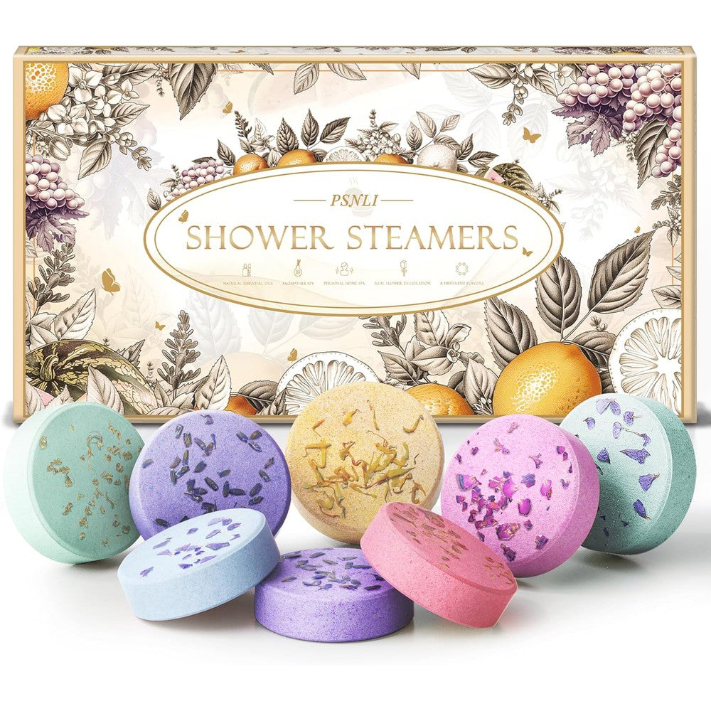 Psnli aromatherapy shower steamers front view gift box