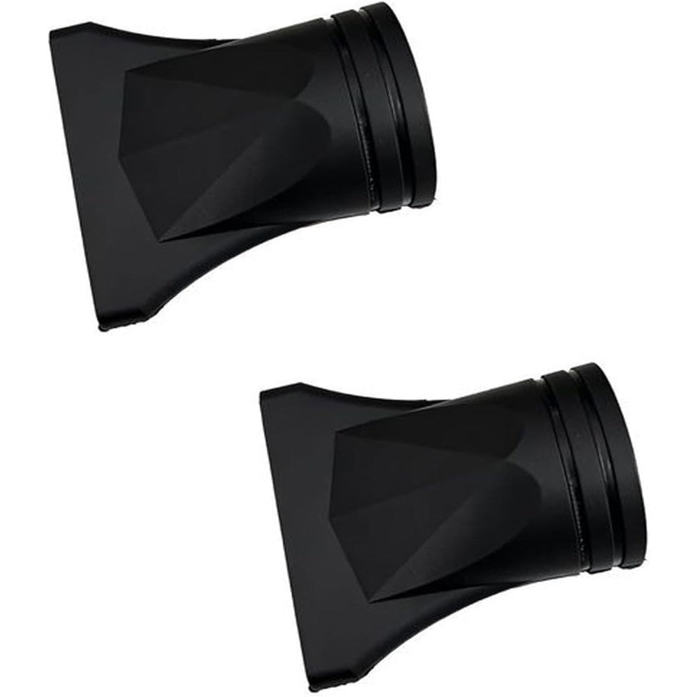Healeved universal hair dryer diffuser nozzle attachments front view showing the narrow airflow opening.