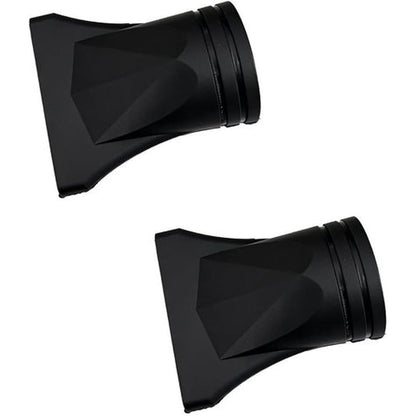 Healeved universal hair dryer diffuser nozzle attachments front view showing the narrow airflow opening.