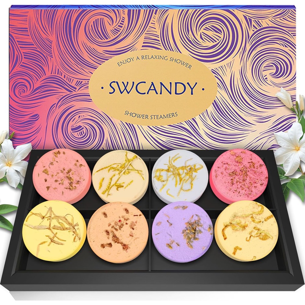 SWCANDY shower steamers front view product packaging box