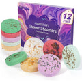 Nsrzua shower steamers gift set front view showing 12-pack box packaging