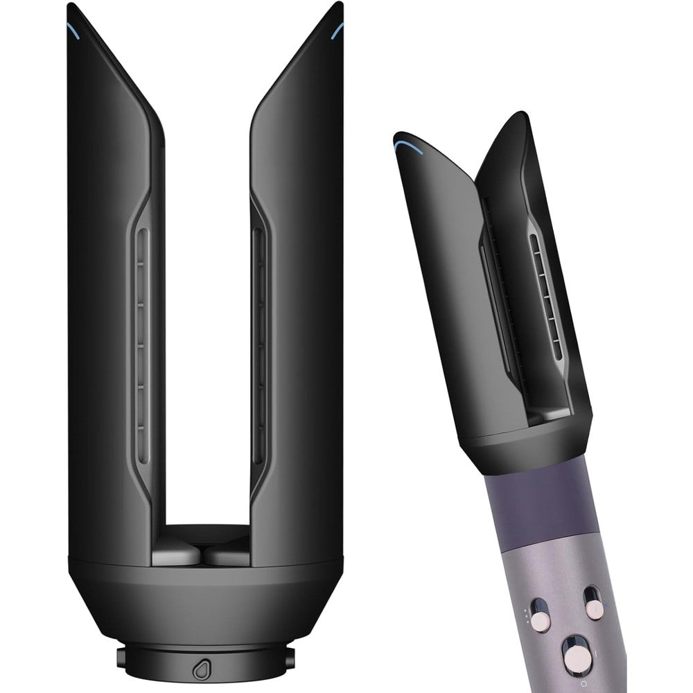 PUREGUST hair smooth attachment compatible with dyson airwrap front view showing the airflow nozzle design.