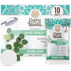 GuruNanda Eucalyptus Vapor Shower Tablets front view packaging box