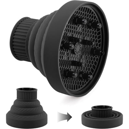 Velarionna silicone hair dryer diffuser front view showcasing honeycomb air outlet holes