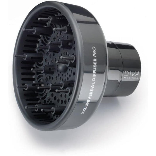 Diva Pro Styling XXL Pro Diffuser front view showing deep bowl and flexible grip