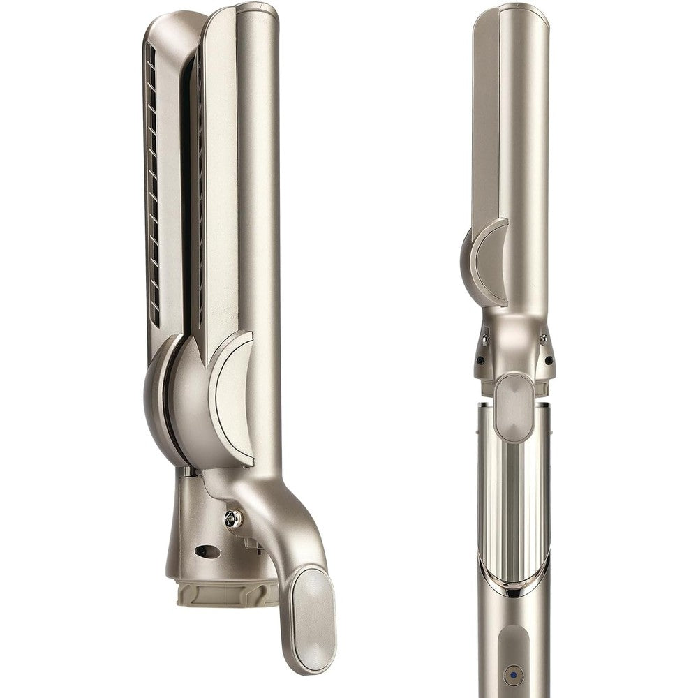 Sazika Tosage airflow attachment for Shark FlexStyle front view showing premium champagne finish nozzle