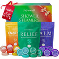 JoJowell Shower Steamers Aromatherapy 18 Pack box front view showcasing self care packaging.
