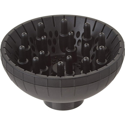 BaBylissPRO Snap-On Diffuser Attachment front view showing the raised finger prongs for curly hair styling.