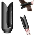 DrFlito Hair Smooth Attachment front view highlighting the aerodynamic V-shaped airflow nozzle design.