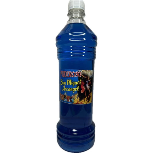 Generic St. Michael 1-liter spiritual bath bottle front view