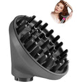 TOSAGE large diffuser attachment front view showcasing the twenty four prong configuration for curly hair styling.