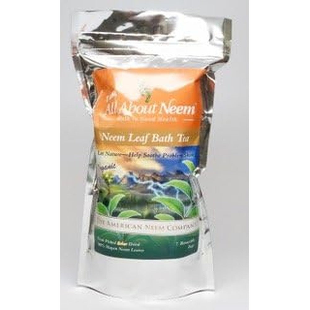 All About Neem leaf bath tub tea bags front view packaging