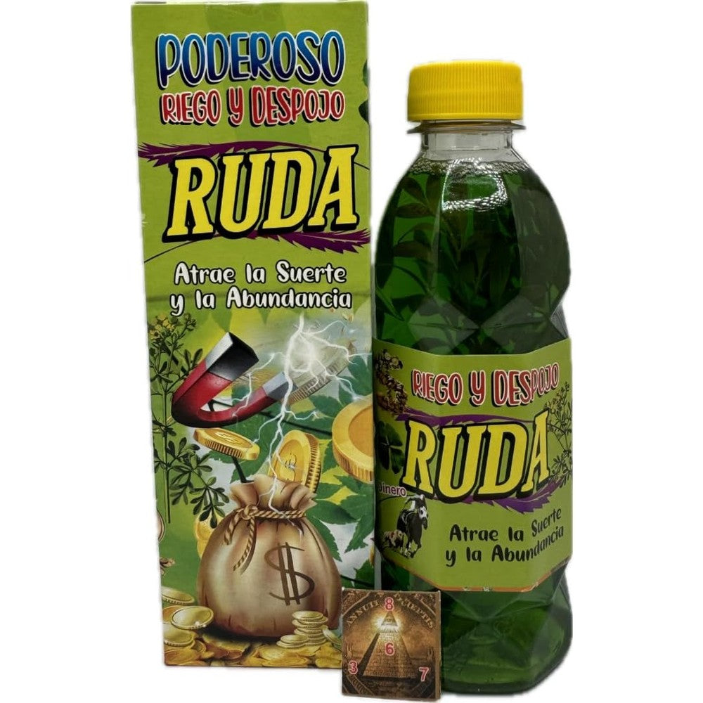 Generic spiritual anointed bath ruda front view bottle