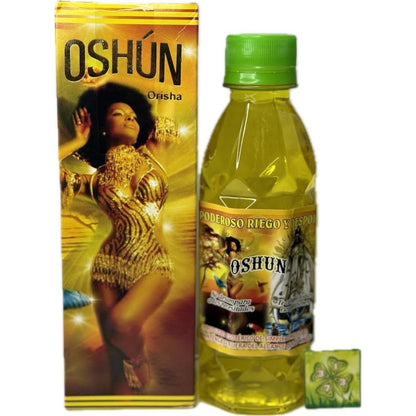 Generic Spiritual Anointed Bath Orisha Oshun bottle front view