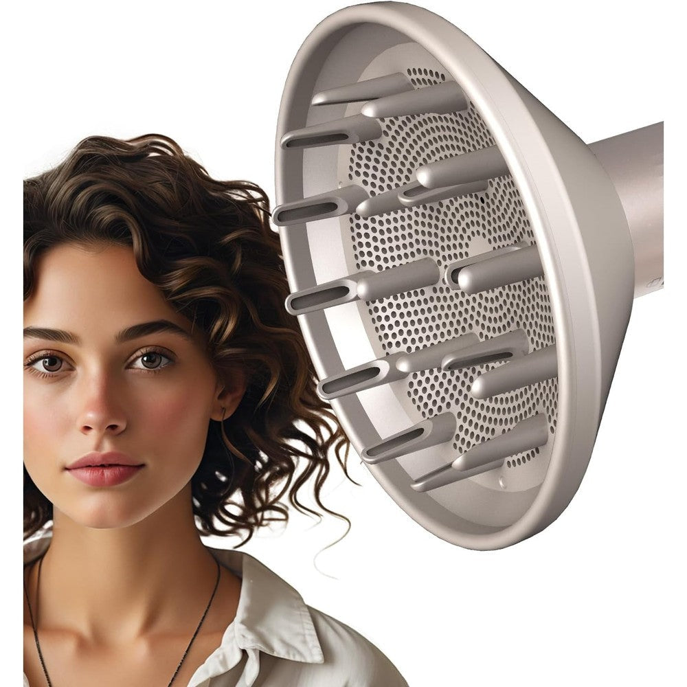 Nekuma diffuser attachment for Shark FlexStyle front view showing deep bowl design for curl styling