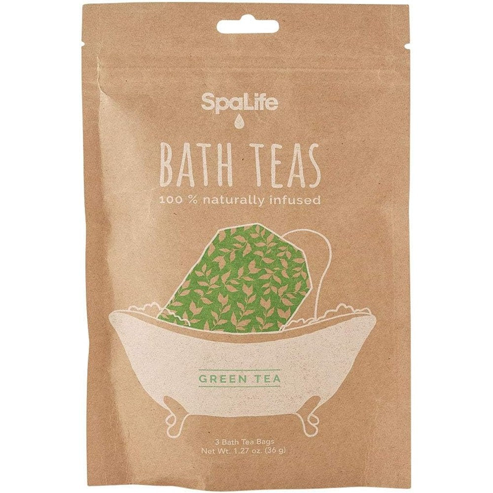 Art of Sport SpaLife Green Tea Bath Tea 3 Pack front view botanical bath soak packaging