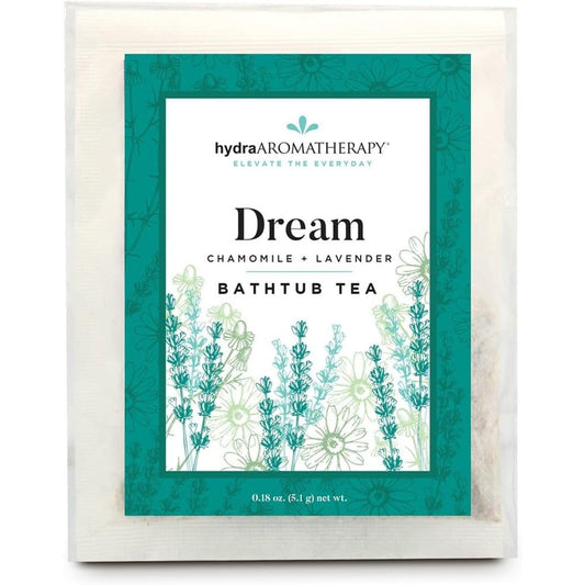 HydraAromatherapy Bathtub Tea in Dream front view packaging