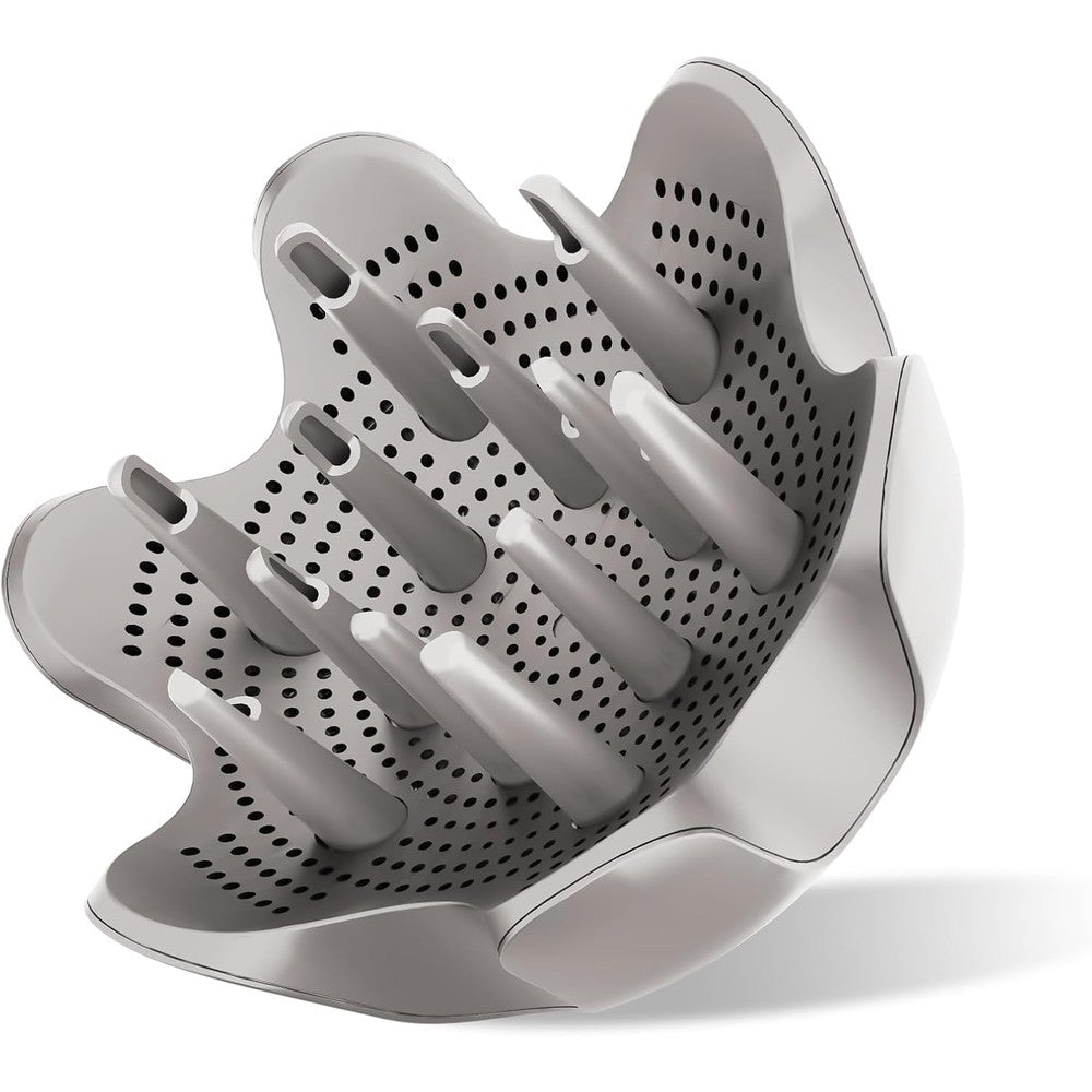 Fabmira curl defining diffuser attachment front view showing adjustable prongs for curly hair stylers