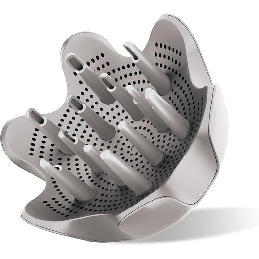 Fabmira curl defining diffuser attachment front view showing adjustable prongs for curly hair stylers