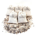 Ediway Farms Sleepy Blend bath tea set front view showing cotton sachet bags