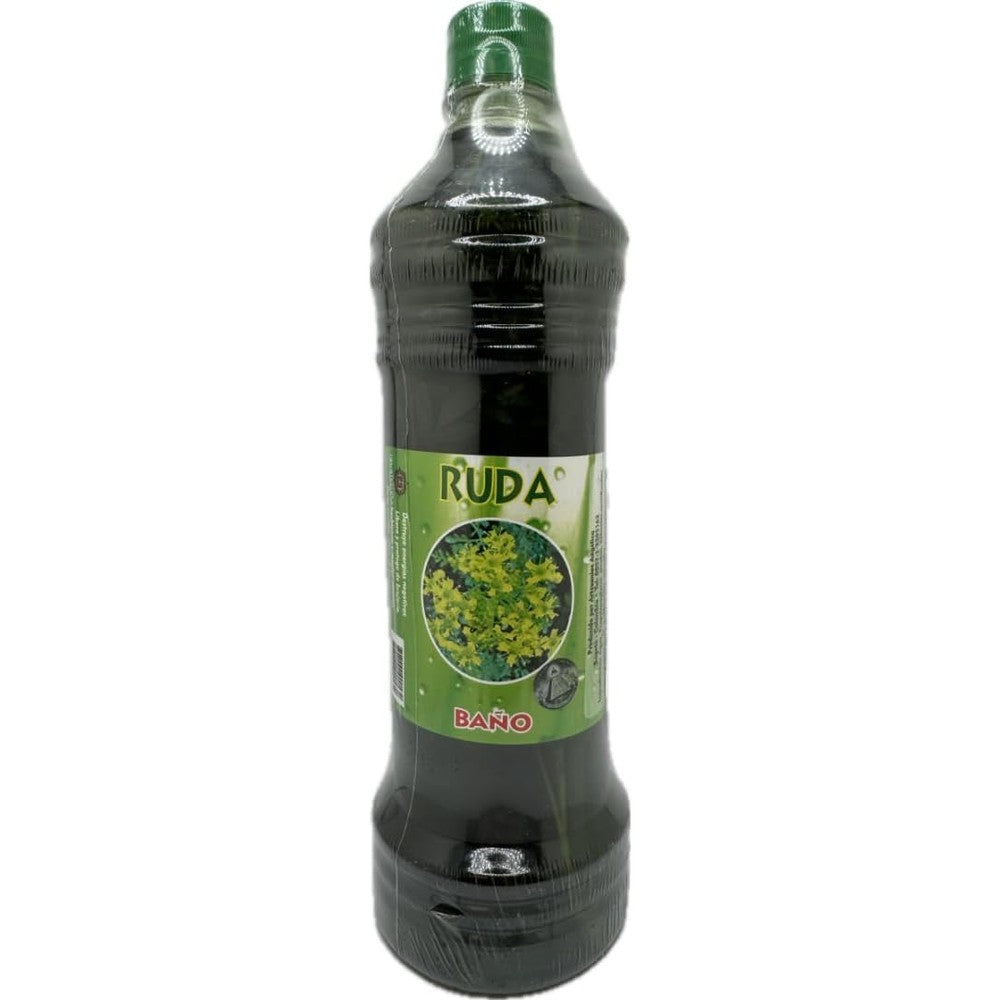 Generic spiritual rue herbal bath 1 liter bottle front view