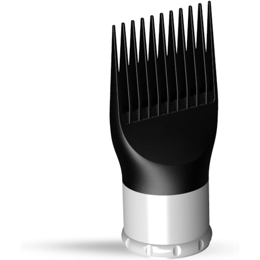 Lura blow dryer comb attachment front view for hair styling