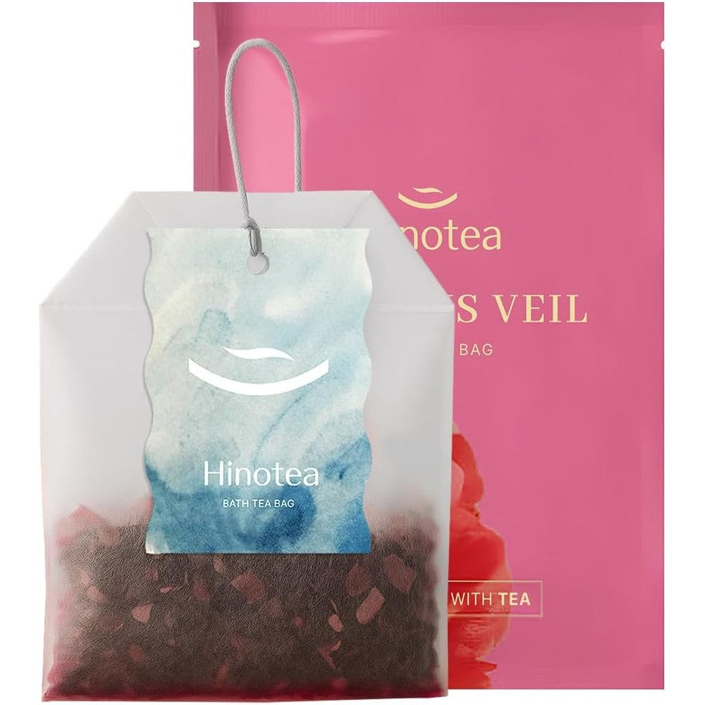 Hinotea Hibiscus Veil bath tea bag front view packaging