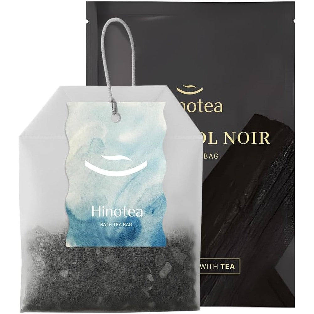 Hinotea Oriental Bath Tea Bag Charcoal Noir front view packaging