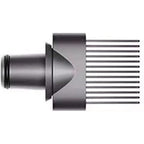 Oysterboy wide tooth comb attachment for Dyson hair dryer front view