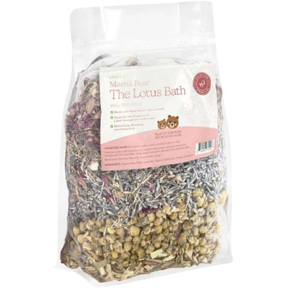 Sprigs The Lotus Bath herbal water birth blend front view