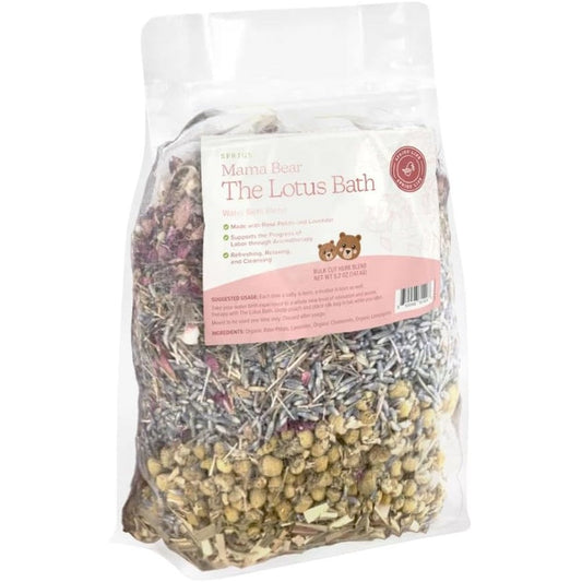 Sprigs The Lotus Bath herbal water birth blend front view