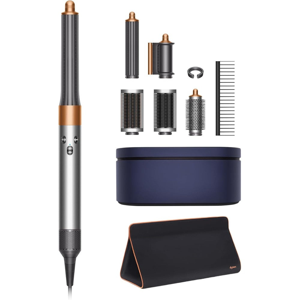 Dyson Airwrap Exclusive Bundle front view featuring nickel and copper finish.