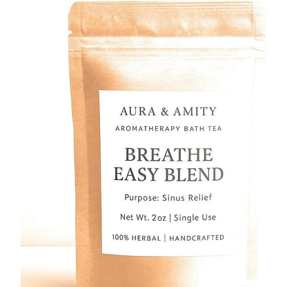 Aura and Amity Chamomile aromatherapy bath tea sachet front view