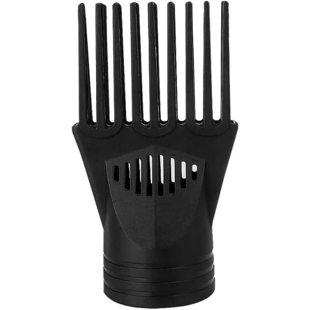 Tiosen black hair dryer comb attachment front view