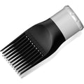 Lura blow dryer comb attachment front view on dryer