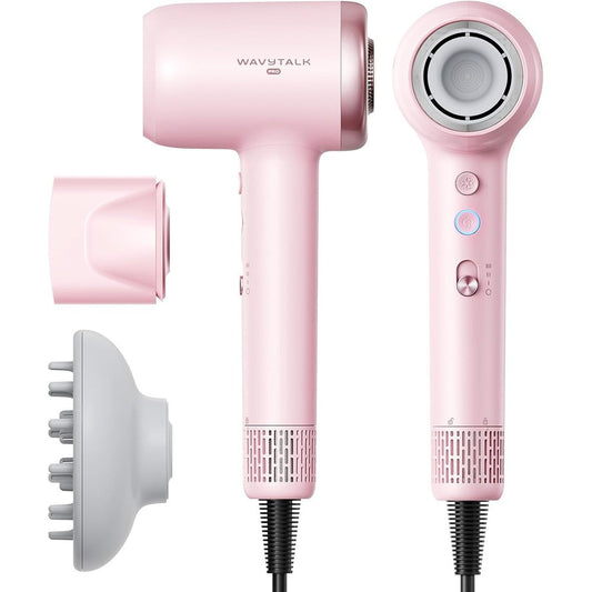 Wavytalk Turblow Pro high speed hair dryer pink front view
