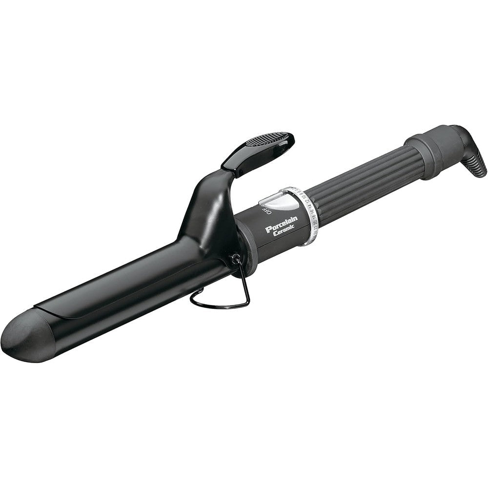 BaBylissPRO Porcelain Ceramic Spring Curling Iron front view professional hair salon styling tool