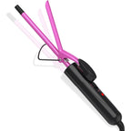DAN Technology Small Ceramic Curling Wand front view showcasing the pink 10mm barrel.