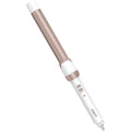 Conair Double Ceramic One Inch Curling Wand front view showing white handle and rose gold barrel