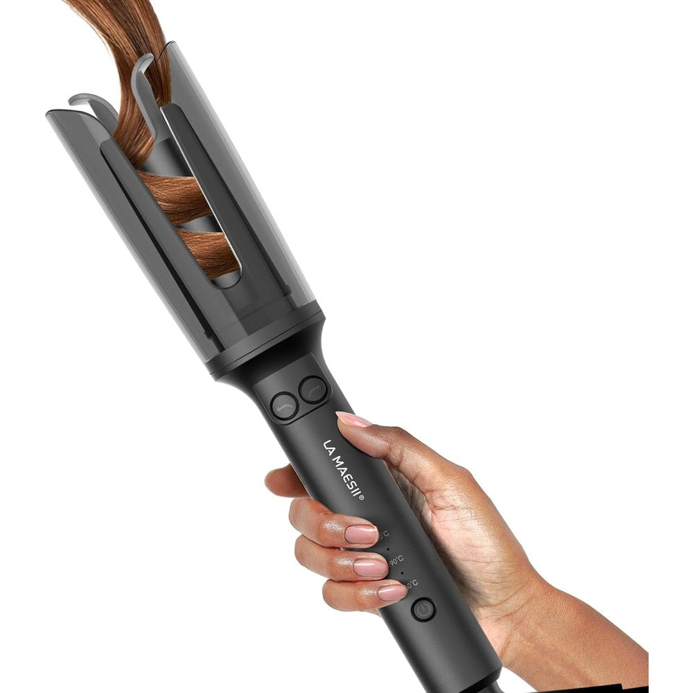 La Maesii automatic rotating curling iron front view