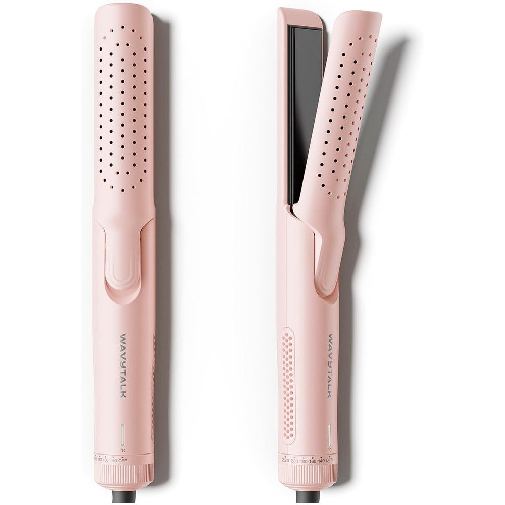 Wavytalk Airflow Styler pink 2-in-1 hair tool front view