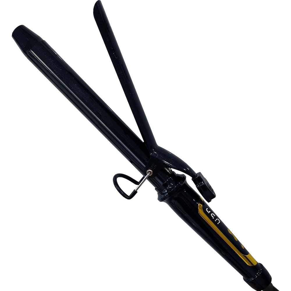 Abp 1 inch extra long ceramic barrel curling iron front view
