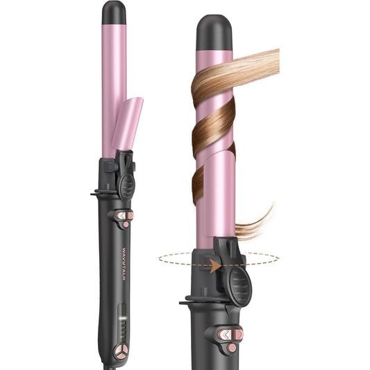 Wavytalk 1 Inch Rotating Curling Iron rose gold front view